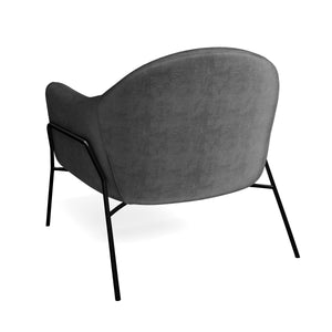 Sessel Samt CINDY anthrazit