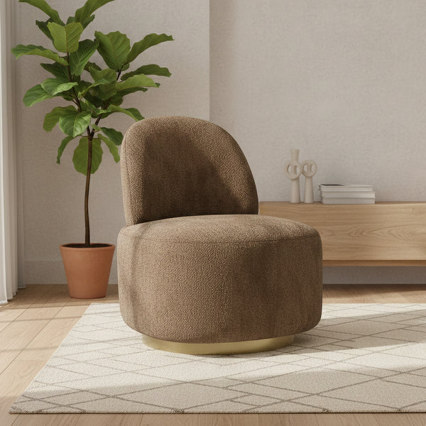 Sessel FIEN braun/gold