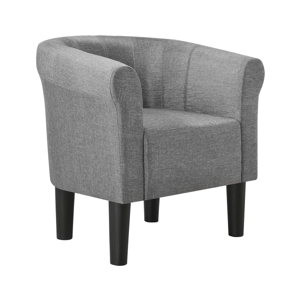 Poltrona Jelgava 70x70x58 cm tessuto grigio chiaro 