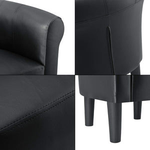 Sessel Jelgava 70x70x58 cm Textil Schwarz