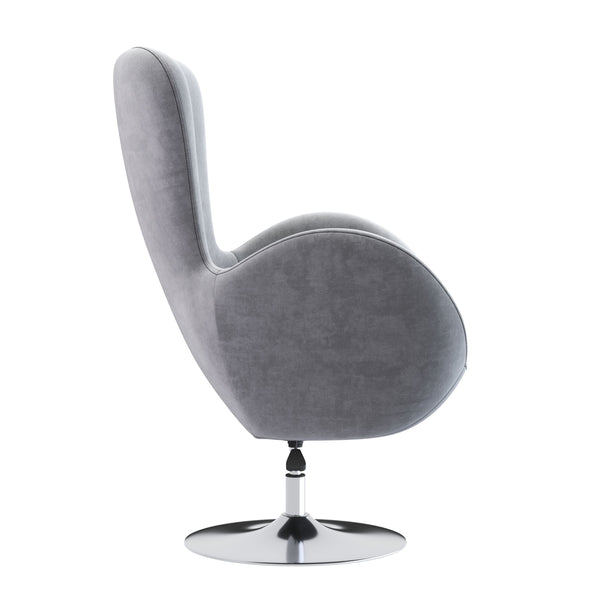 Sessel Samt EGO grau