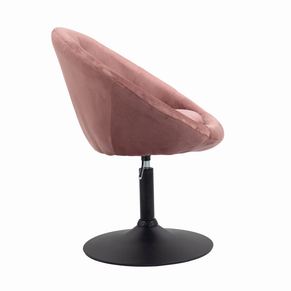 Sessel Samt KEIF drehbar altrosa