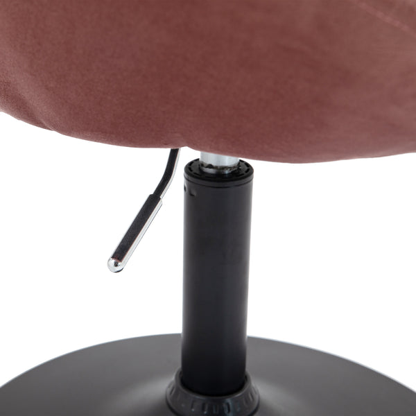 Sessel Samt KEIF drehbar altrosa