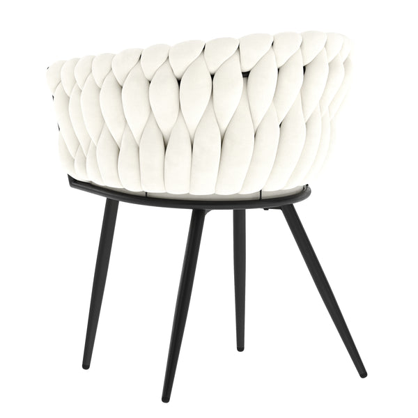 Sessel Samt ROMA beige/schwarz