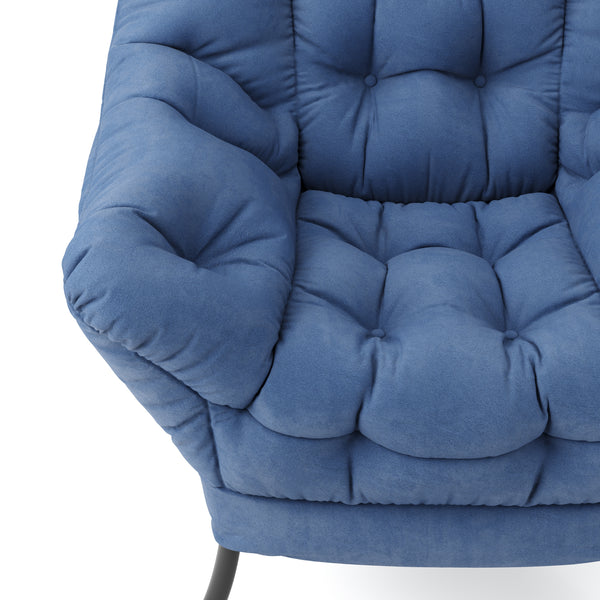 Sessel Samt SARY dunkelblau