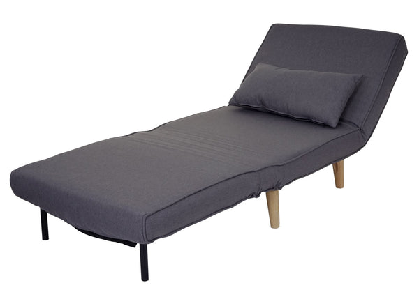 Sessel Schlafsofa Textil Dunkelgrau