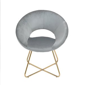 Sessel Samt VALS grau