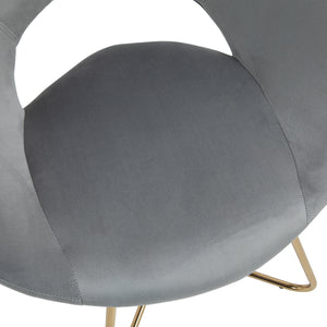 Sessel Samt VALS grau