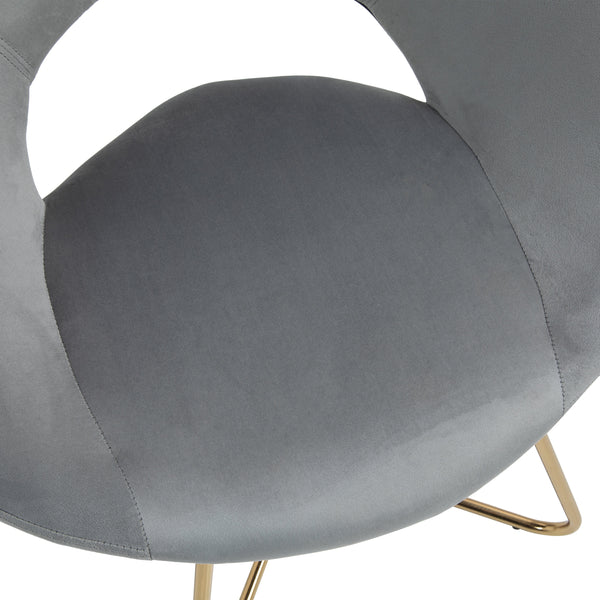 Sessel Samt VALS grau