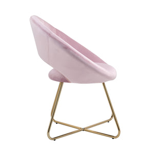 Sessel Samt VALS rosa