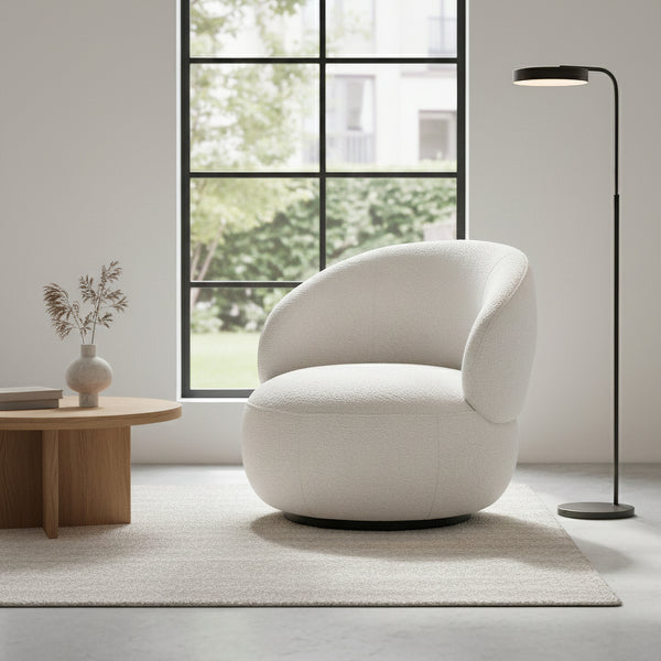 Sessel drehbar ROB weiss