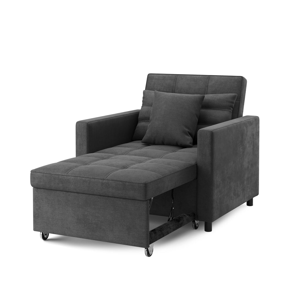 Poltrona LINO con funzione letto, antracite