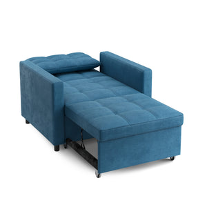Sessel mit Schlaffunktion LINO blau