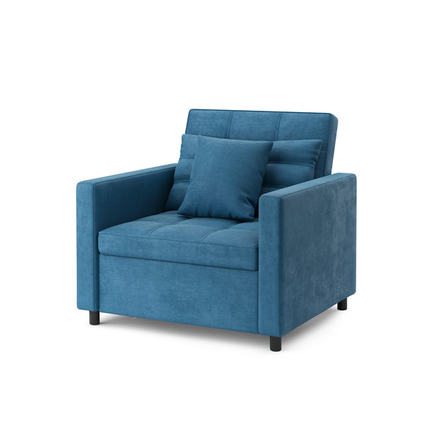 Sessel mit Schlaffunktion LINO blau