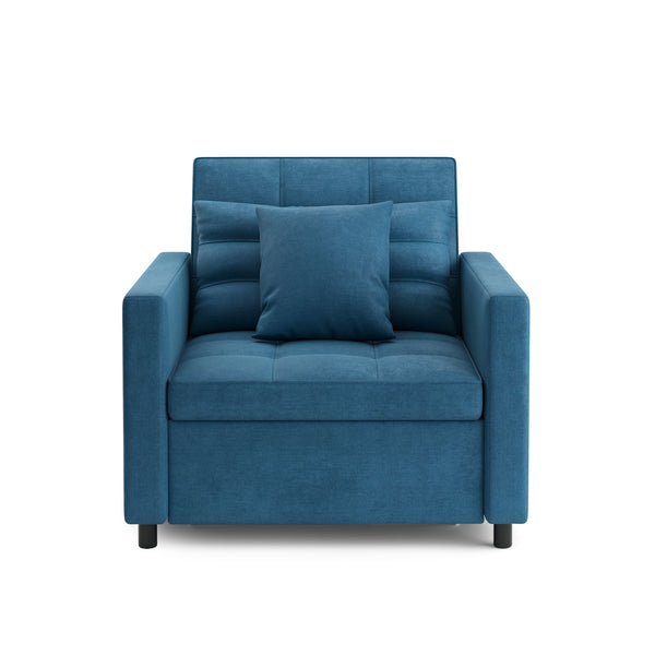 Sessel mit Schlaffunktion LINO blau