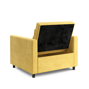 Sessel mit Schlaffunktion LINO gelb