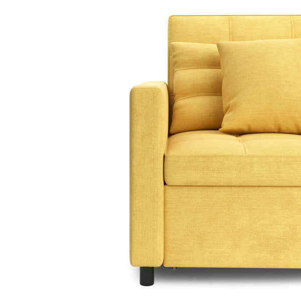 Sessel mit Schlaffunktion LINO gelb