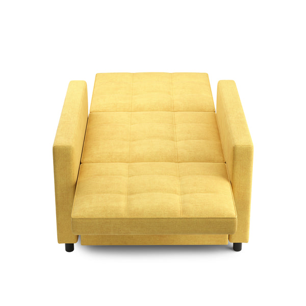 Sessel mit Schlaffunktion LINO gelb