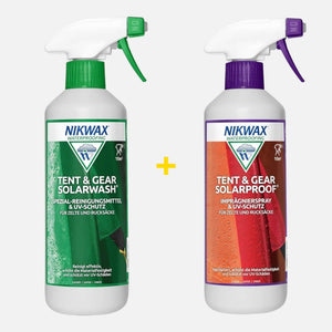 2er-Set: Imprägnierspray & Reinigungsmittel mit UV-Schutz - Tent & Gear