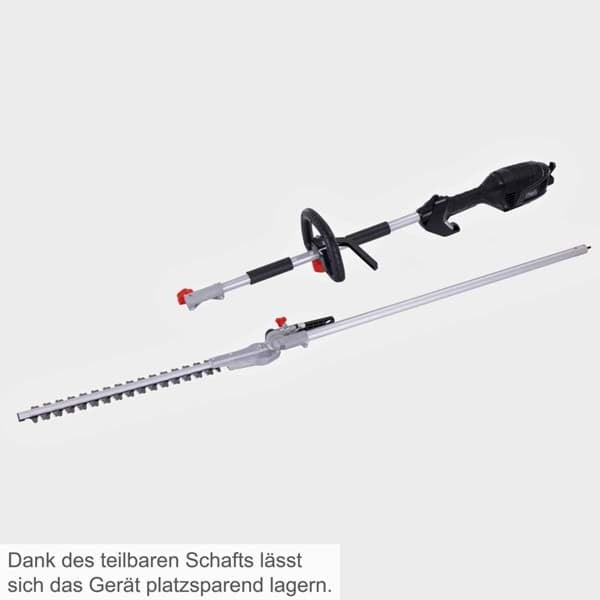 Scheppach - Elektro Teleskop Heckenschere ETHT100 Scheppach - 410mm Schnittlänge, 230 V, 10-stf. Verstellung