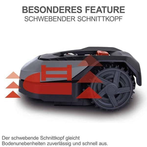 Scheppach - Mähroboter RoboCut XL600, 600 qm², 18cm Schnittbreite, 20-60 mm Schnitthöhe und Regensensor