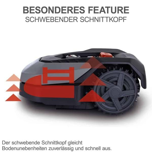 Scheppach - Mähroboter RoboCut XL600, 600 qm², 18cm Schnittbreite, 20-60 mm Schnitthöhe und Regensensor