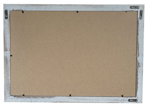Shabby Chic Bilderrahmen T248 Fotorahmen Holzrahmen 36x51cm ~ weiss