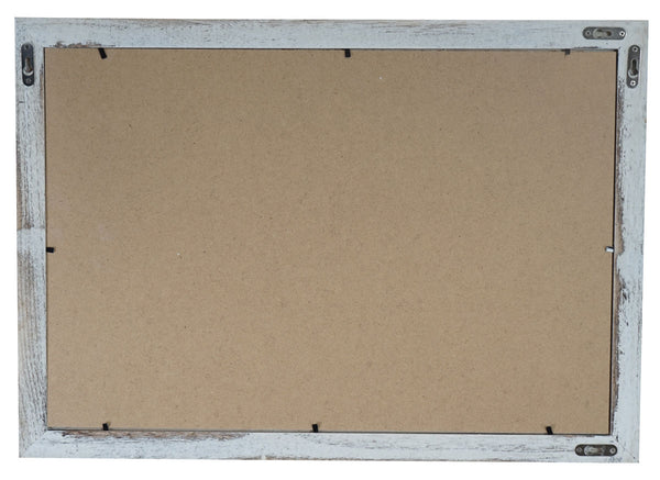Shabby Chic Bilderrahmen T248 Fotorahmen Holzrahmen 36x51cm ~ weiss