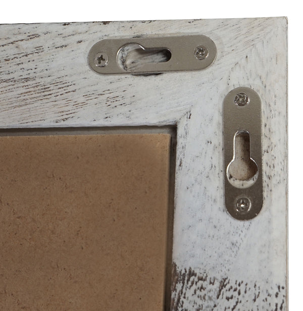 Shabby Chic Bilderrahmen T248 Fotorahmen Holzrahmen 36x51cm ~ weiss