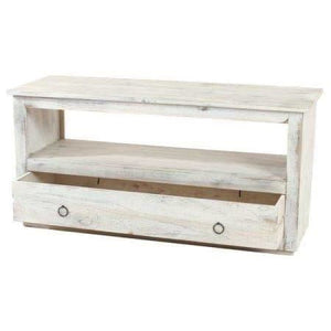 Shabby Chic Fernsehtisch Kommode weiss