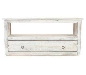 Shabby Chic Fernsehtisch Kommode weiss