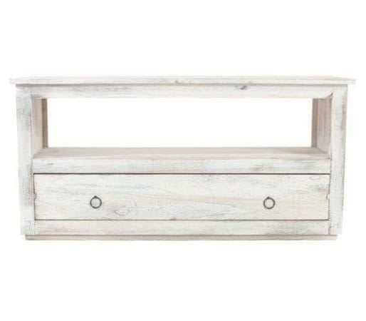 Shabby Chic Fernsehtisch Kommode weiss