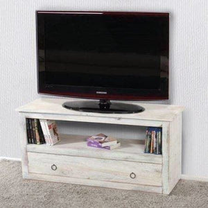 Shabby Chic Fernsehtisch Kommode weiss
