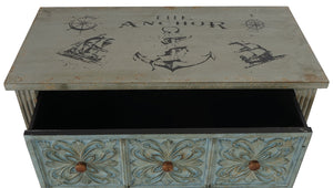 Shabby Chic Kommode Aveiro Vintage 80x79x40cm