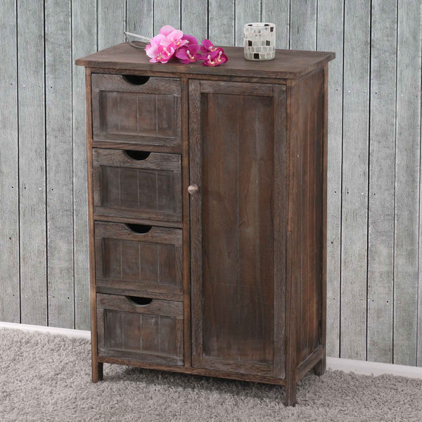 Shabby Chic Kommode Vintage braun