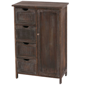 Shabby Chic Kommode Vintage braun