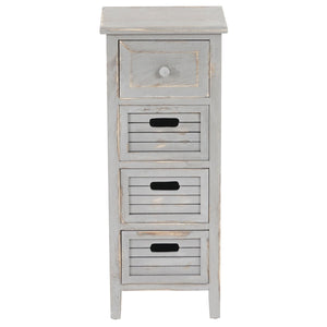 Shabby Chic Kommode Vintage grau