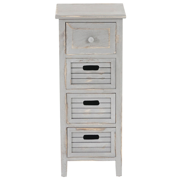 Shabby Chic Kommode Vintage grau