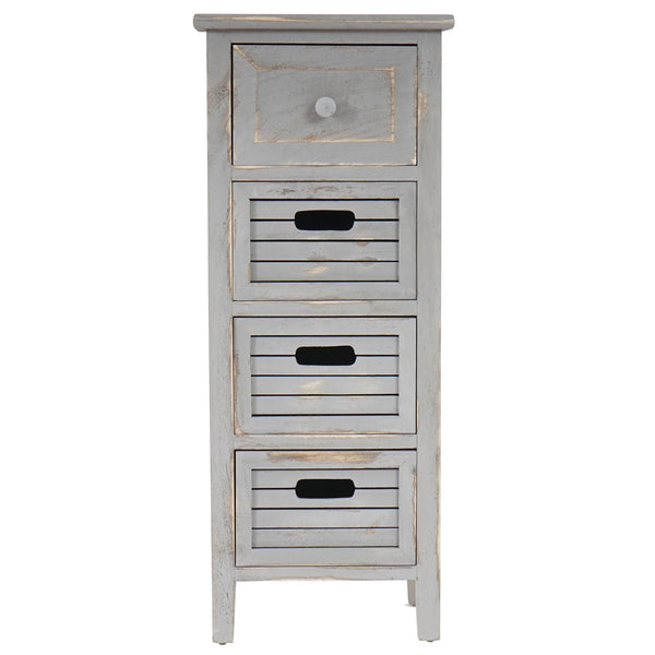 Shabby Chic Kommode Vintage grau