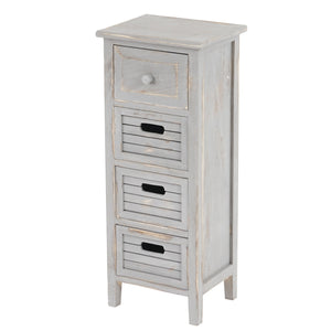 Shabby Chic Kommode Vintage grau