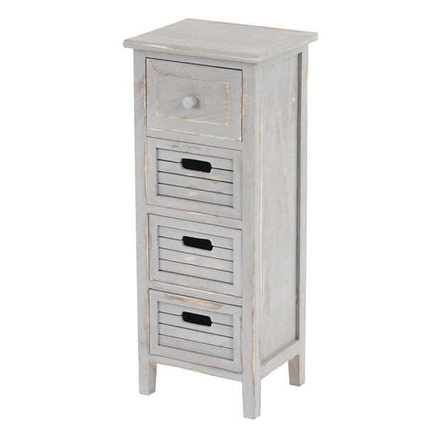 Shabby Chic Kommode Vintage grau