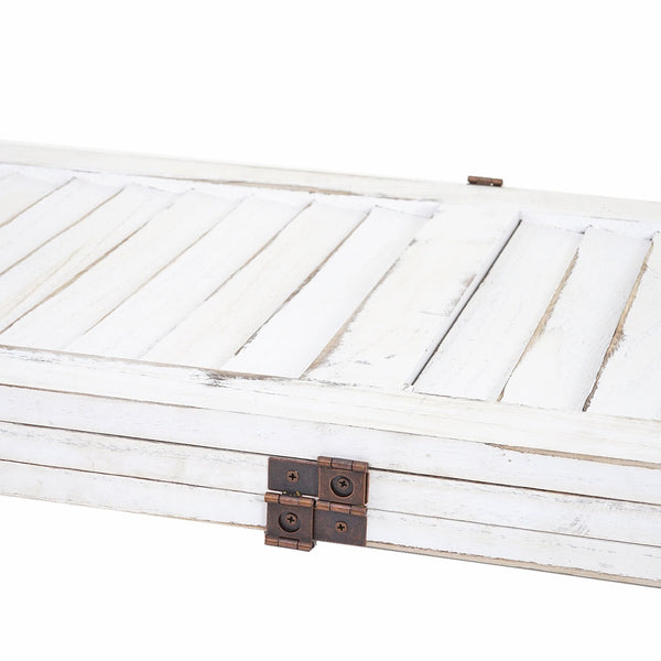 Shabby Chic Paravent 170x120cm ~ weiss