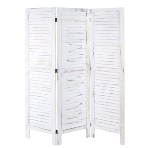 Shabby Chic Paravent 170x120cm ~ weiss