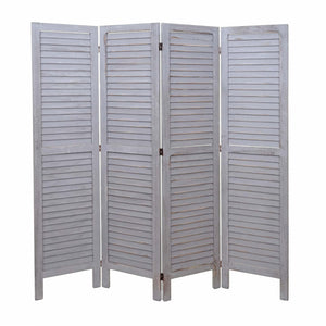 Shabby Chic Paravent 170x160cm ~ dunkelgrau