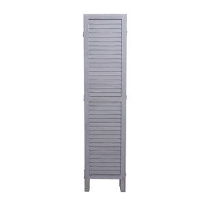 Shabby Chic Paravent 170x240cm ~ dunkelgrau