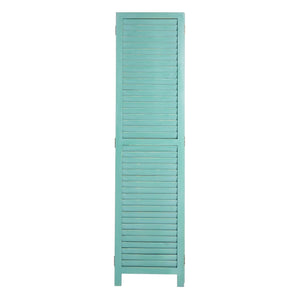 Shabby Chic Paravent Trennwand 170x120cm - grün