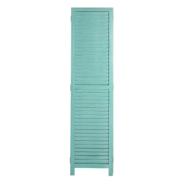 Shabby Chic Paravent Trennwand 170x120cm - grün