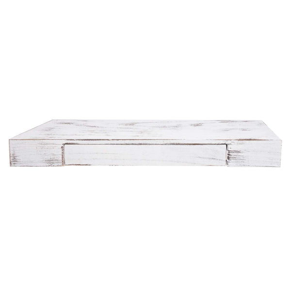 Shabby Chic Wandregal Schweberegal 80x25x8cm weiss