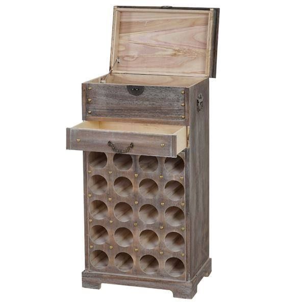 Shabby Chic Weinregal Lucan für 20 Flaschen