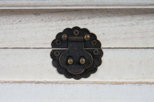 Shabby Chic Weinregal Lucan 20 Flaschen shabby weiss